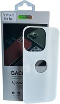 Armid Fiber Achter glas beschermer Geschikt voor: Apple iPhone 14 Pro (Silver) Achterkant Temper Glass Protector - Back Screen Protector