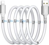 Gadget Monster Magnet Cable USB - Lightning, 1m, MFI, magnetic roll-up - White