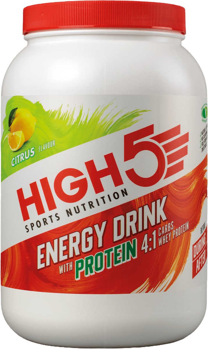 High 5 - Energy Drink Protein 4:1 - Citrus - 1600 gr - Energiedrink - Proteïnen