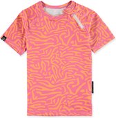 Beach & Bandits - UV-zwemshirt voor kinderen - UPF50+ - Korte mouw - Pink Coral - Roze - maat 128-134cm