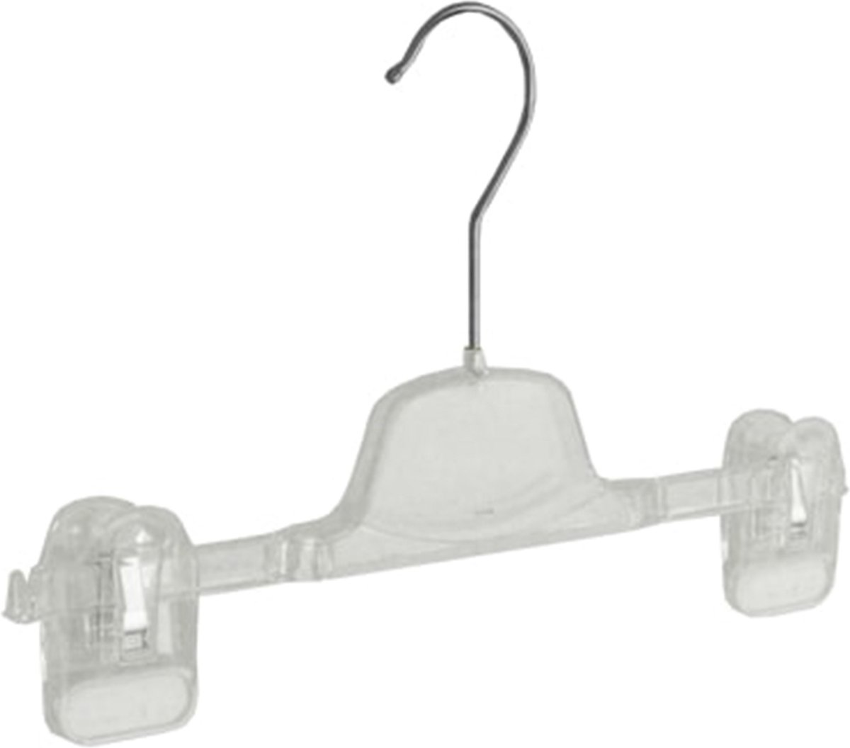 De Kledinghanger Gigant - Knijperhanger - Baby - Kinderen - KL1/28 - 20 Stuks - Kunststof - Transparant - Verschuifbare Anti-slip knijpers - 30 cm - Rokhanger - Broekhanger - Pantalonhanger - Babybügel - Kinderhanger - KL1-Serie (KL1/28_02/20)