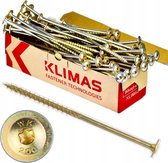 KLIMAS® Ø8x50mm Vis à bois Torx - Vis à tête tôle Tête tôle (50 pièces)