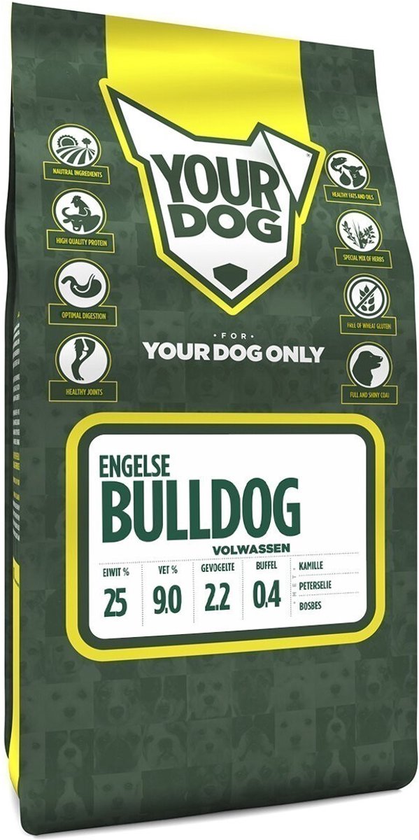 Yourdog Yourdog Engelse bulldog Rasspecifiek Adult Hondenvoer 6kg | Hondenbrokken