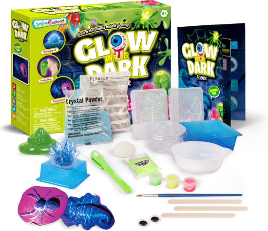 Science explore! scheikunde experimenteerset -wetenschap speelgoed experimenteren - experimenten voor kinderen - experimenteerdozen - glow in the dark - T3505 / DC3341