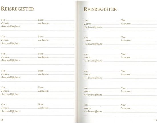 Travel reisdagboek