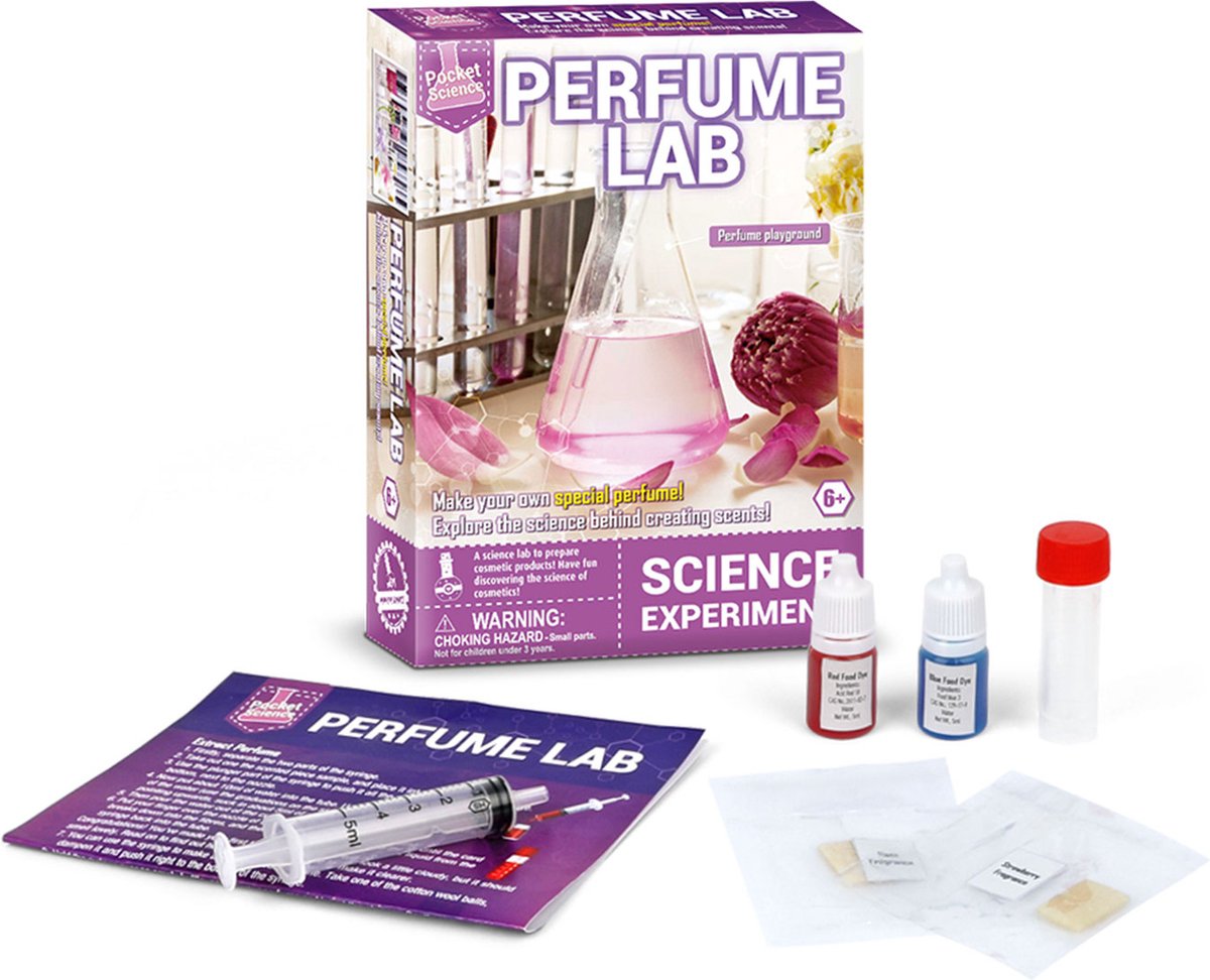 Pocket science scheikunde experimenteerset experimenten voor kinderen experimenteerdozen Zelf Parfum maken -T2507