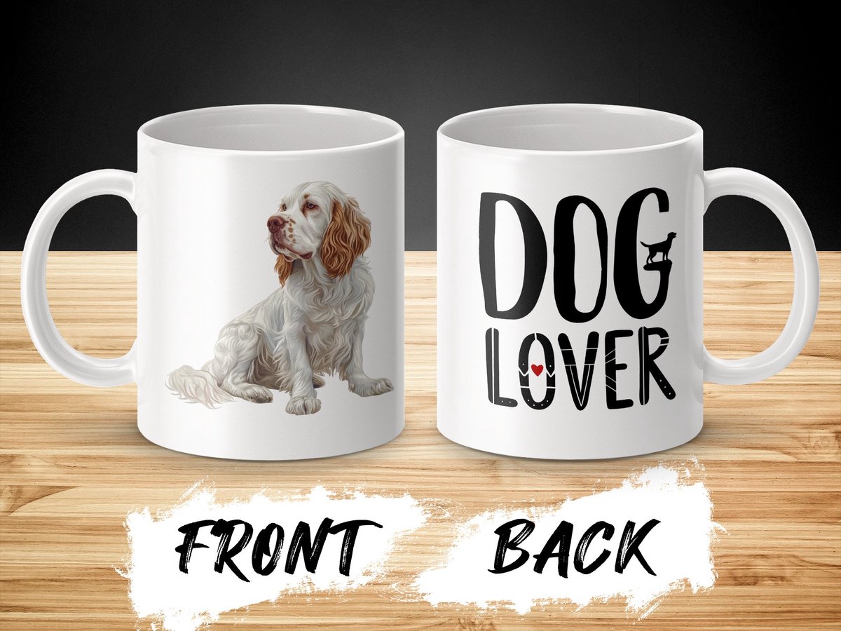 Mok Clumber Spaniel dog - hond / dog lover