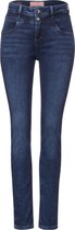 Street One Style QR Jane - high waist - Dames Jeans - mid indigo random wash - Maat 34