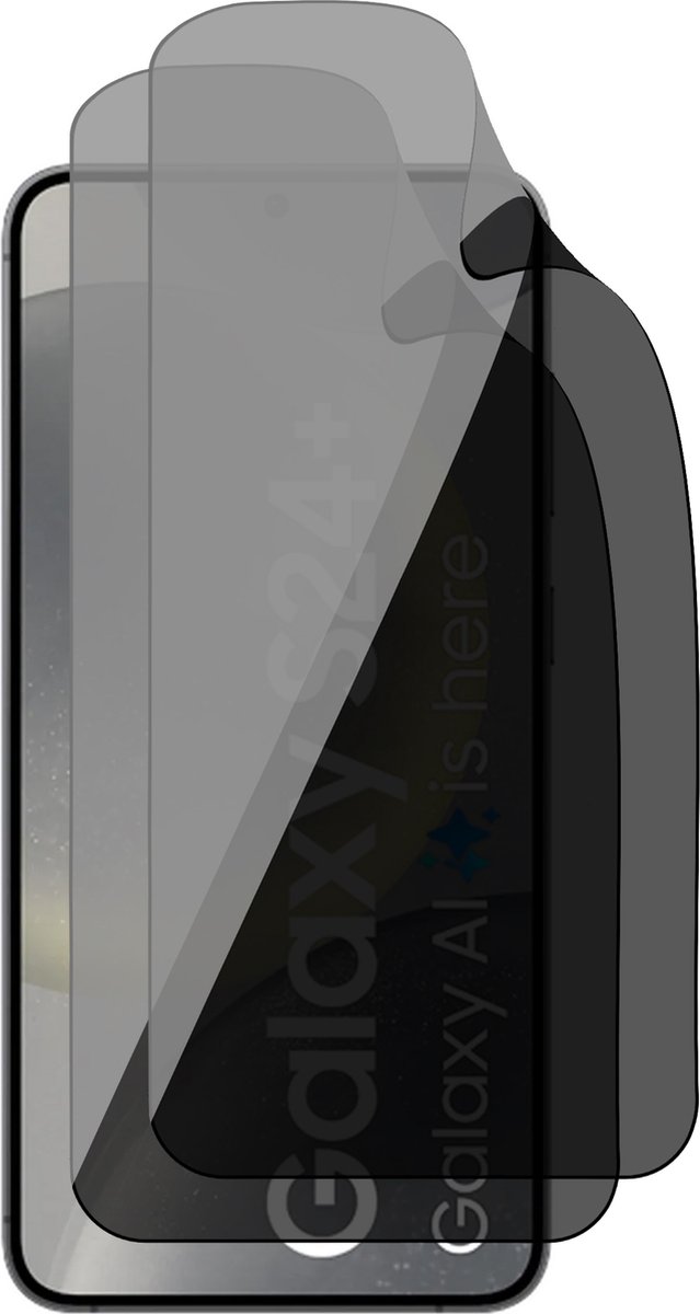 Privacy Screenprotector geschikt voor Samsung Galaxy S24 Plus - 2x FlexGuard Screen Protector