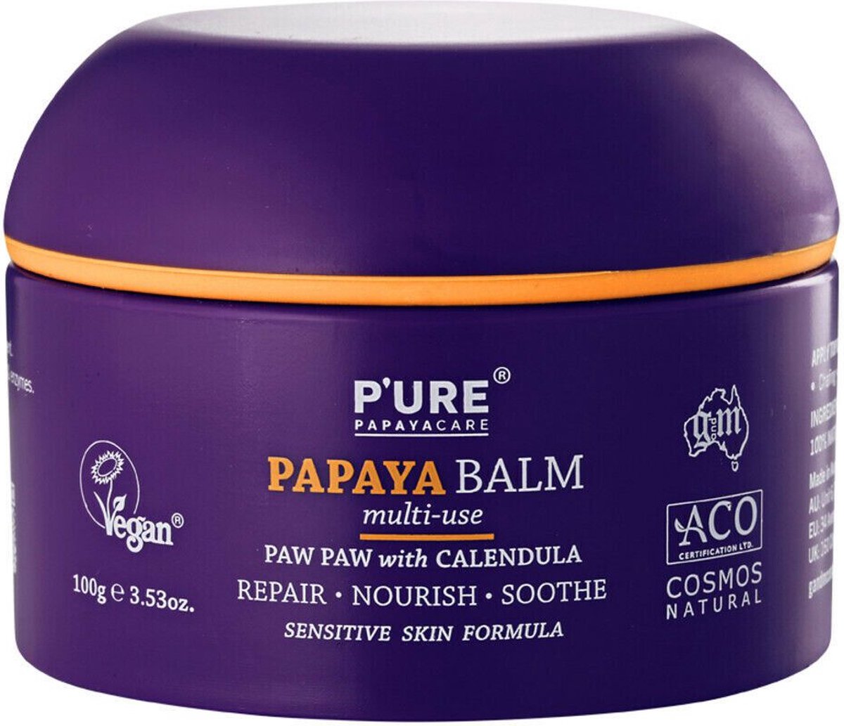 Goedkoopste P’URE Papayacare - Papaya Balm Multi-Use - 100g