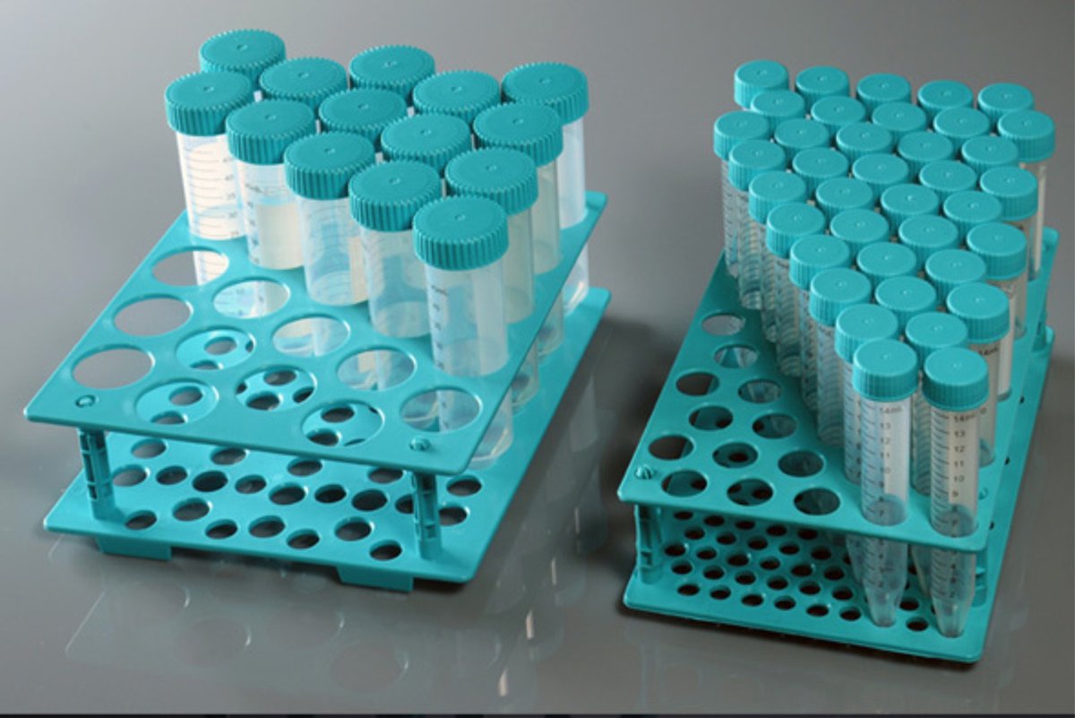NEST® - Centrifuge buizen rek inclusief 50 x 15 ml centrifuge buizen - Polypropylene - Per stuk / Maatbeker, maatcilinder, reageerbuis, maatkolf, opslag, opbergen, voorraad pot, voorraad fles