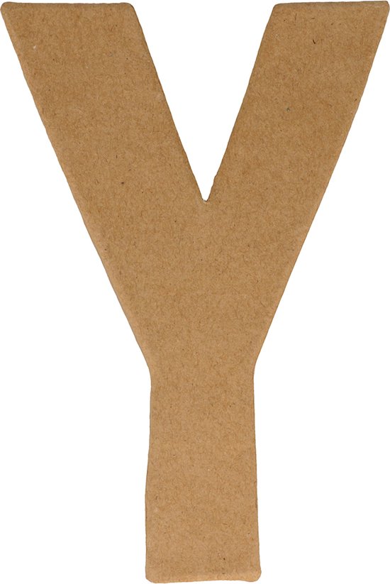 Artemio letter Y papier-maché 15 cm