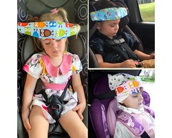 Auto hoofdsteun voor kinderen -hoofdband - Nekkussen (reizen) - Auto Hoofd Steun voor Kinderen - blauw