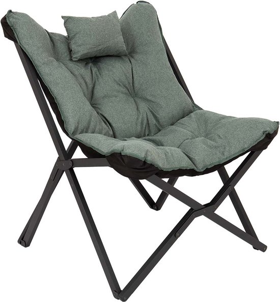 Bo-Camp - Industrial - Relaxstoel - Brandon - Cationic - Groen van Bo-Camp — afbeelding 3