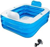 Ligbad opvouwbaar volwassenen - Opvouwbaar bad - Bath bucket - Ligbad vrijstaand - ‎160,02 x 119,38 x 59,94 cm - Blauw