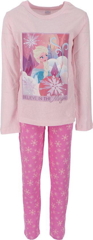 Frozen Pyjama - Maat 122/128 - Roze - Meisjes
