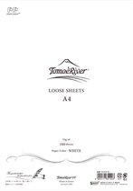 TOMOE RIVER - LOOSE SHEETS - 52GSM - A4 - WHITE - PLAIN - 100 Vel = 200 Pagina's