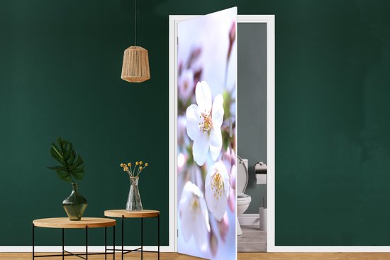Deursticker Bloemen - Sakura - Tak - Bloesem takken - 90x235 cm - Deurposter