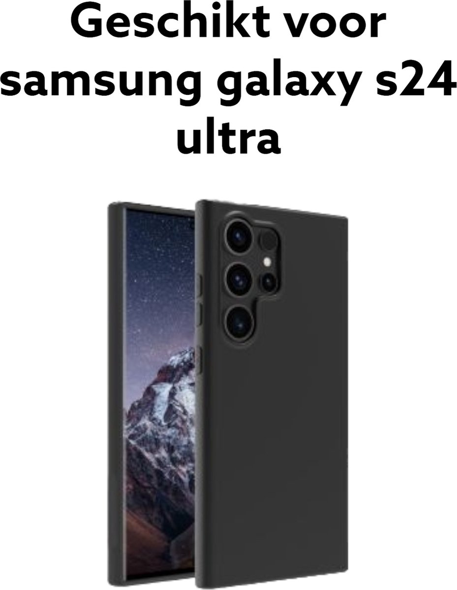Samsung galaxy s24 ultra backcover black - samsung galaxy s24 ultra achterkant zwart