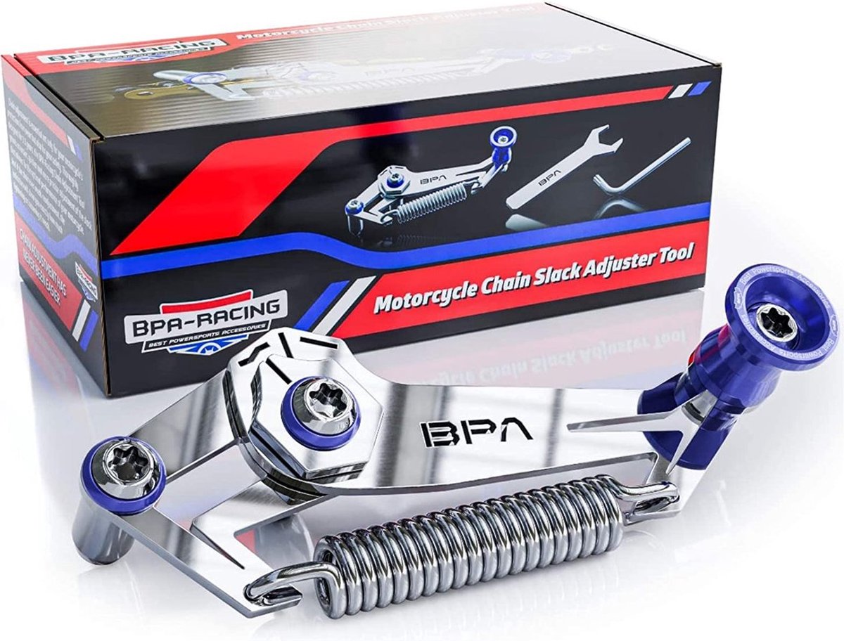 BPA RACING MOTORCYCLE SLACK ADJUSTER TOOL/ Afstelgereedschap voor motorfietsketting / BLAUW