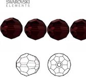 Swarovski Elements, 12 stuks Swarovski ronde kralen, 10mm, garnet, (5000)