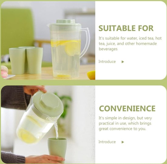 Acrylkan - onbreekbare plastic kan - 1 stuk - doorzichtig - BPA-vrij