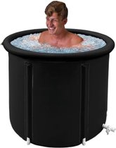 Ligbad opvouwbaar volwassenen - Opvouwbaar bad - Bath bucket - Ligbad vrijstaand - 75x70cm/zwart diameter 75 x 70 cm