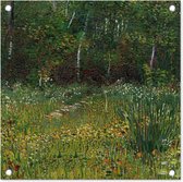 Tuinposters Asnières - Vincent van Gogh - 50x50 cm - Tuindoek - Buitenposter