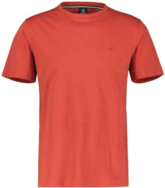 Lerros T-shirt Effen Basist Shirt Met Logosteek 2423000 327 Mannen Maat - XL