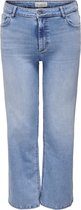 Only Carmakoma Jeans Carwilly Hw Wide Dnm Tai006 Noos 15313368 Light Blue Denim Dames Maat - W48 X L32