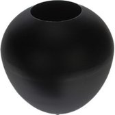 Boho vaas bol zwart – zwart bol vaas – Vaas zwart – 23 cm – Boho vaas – Decoratie - Boho FLWRS