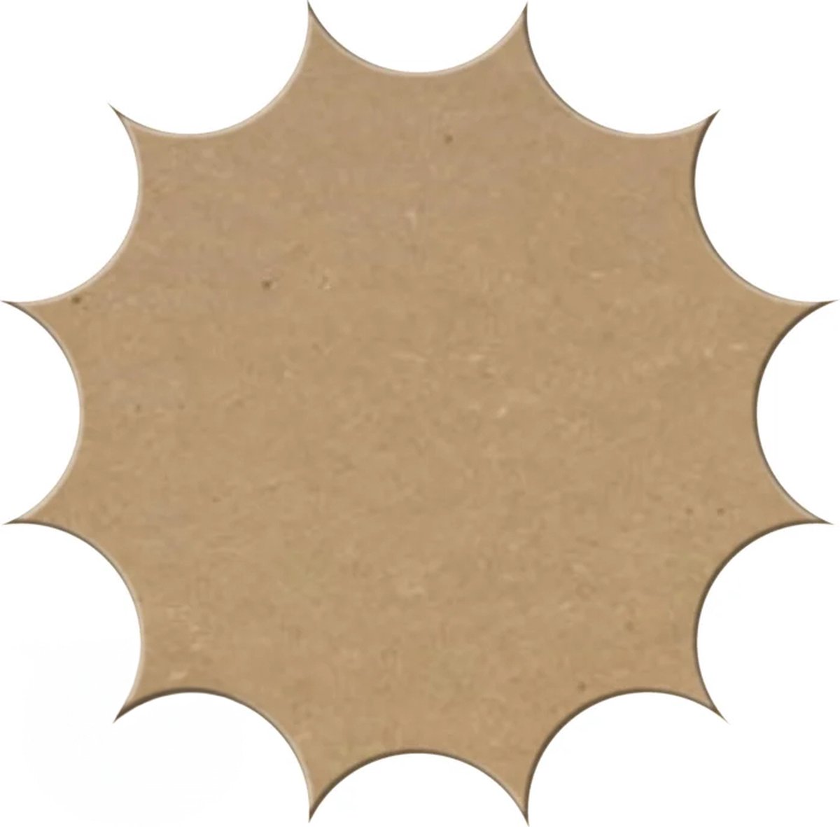 MDF Zon, creatief, knutselen, deco, 6 stuks, 3mm mdf 20cm