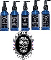 Bandido Shaving Gel for Men Blue - 1000 ml - Scheergel 5 X STUKS
