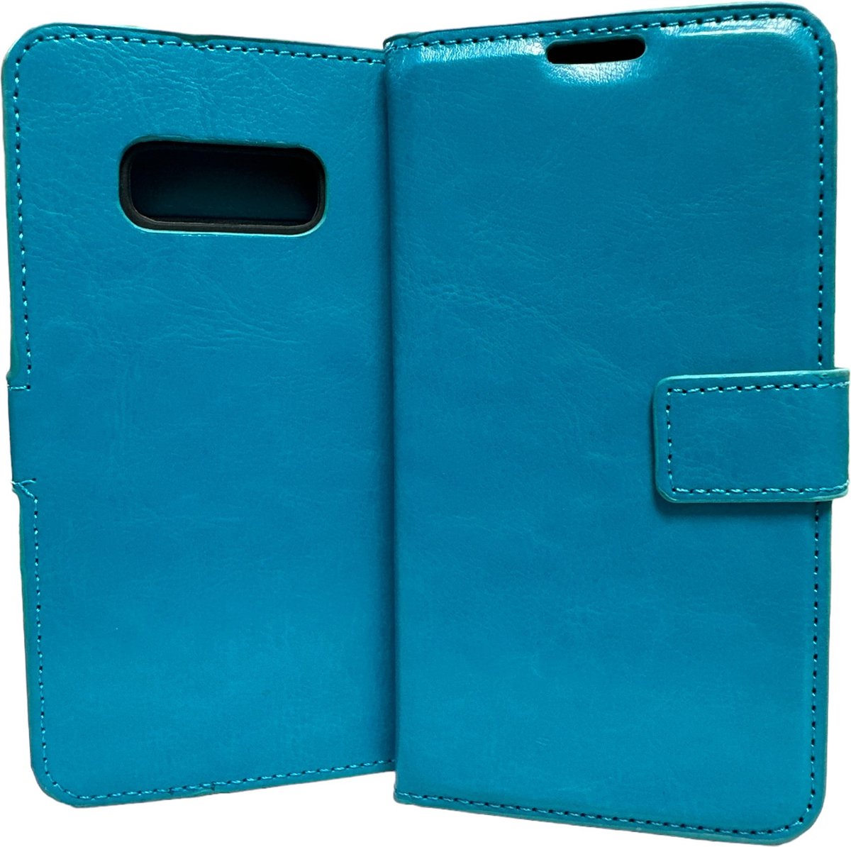 Portemonnee Book Case Hoesje Geschikt voor: Samsung Galaxy S10E - turquoise
