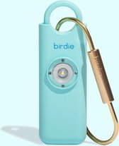 She Birdie - Aqua - Persoonlijke veiligheidsalarm - Veiligheid voor vrouwen - Zelfverdedigingstool - Geluidsalarmsysteem - 130 dB alarm - Draagbaar veiligheidsalarm - Zelfverdediging sleutelhanger