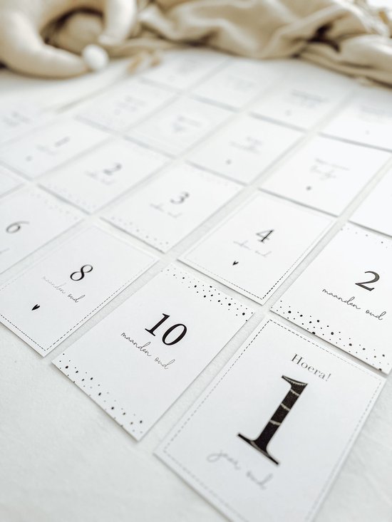 20 trendy baby mijlpaalkaarten - A6 formaat - milestone baby cards - cadeau zwangerschap - kado zwangerschap - babyshower cadeau - hoera zwanger - kraamcadeaus - mijlpaalkaarten baby - baby kado - baby cadeau van Kidooz. — afbeelding 5
