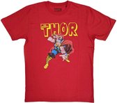 Marvel Thor - Hammer Distressed Heren T-shirt - L - Rood