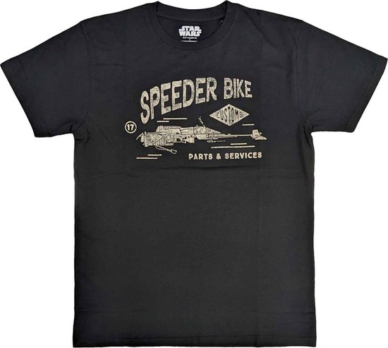 Disney Star Wars - Speeder Bike Heren T-shirt - XL - Zwart