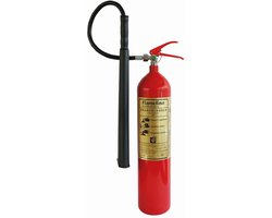 CO2 brandblusser 5 kg - vorstvrije brandblusser - Incl. wandbeugel en keuringssticker