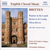 Choir Of St John's College Cambridge, Christopher Robinson - Britten: Rejoice In The Lamb (CD)