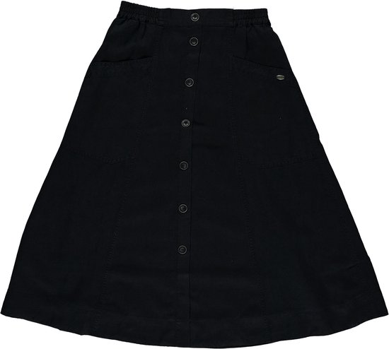 Skirt Fake Button Closure And  Pockets 16003 10 Navy