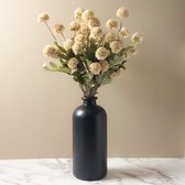 Kunstbloemen | Dandelion Art | Set van 10 Bloemstengels | Beige | 52 cm hoog | Nepbloemen | Zijden Bloemen