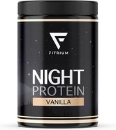Bol.com Caseïne Eiwitpoeder Vanille - Night Protein - Fitrium - 1000 gram - 33 Shakes aanbieding