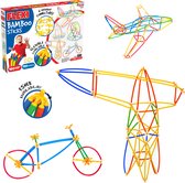 DEDE- Bamboe Rietjes- Bouwset- Constructiespeelgoed- Montessori speelgoed - FLEXI BAMBOO STICKS 300 Stuks