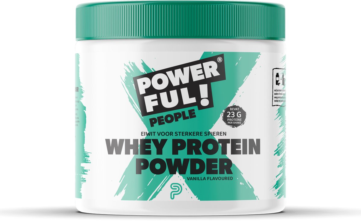 Goedkoopste PowerfulPeople - WHEY Protein - Eiwitpoeder met BCAA - Vanille - WHEY Proteïne poeder - 400 gram