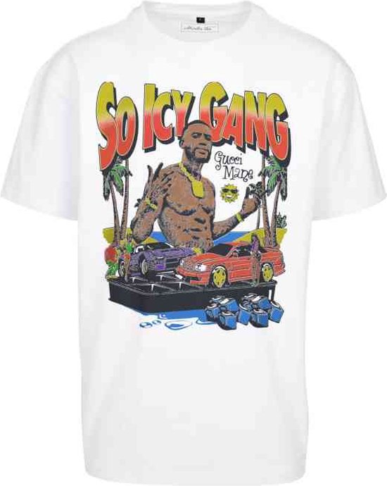 Mister Tee Gucci Mane - So Icy Oversize Heren T-shirt - XL - Wit