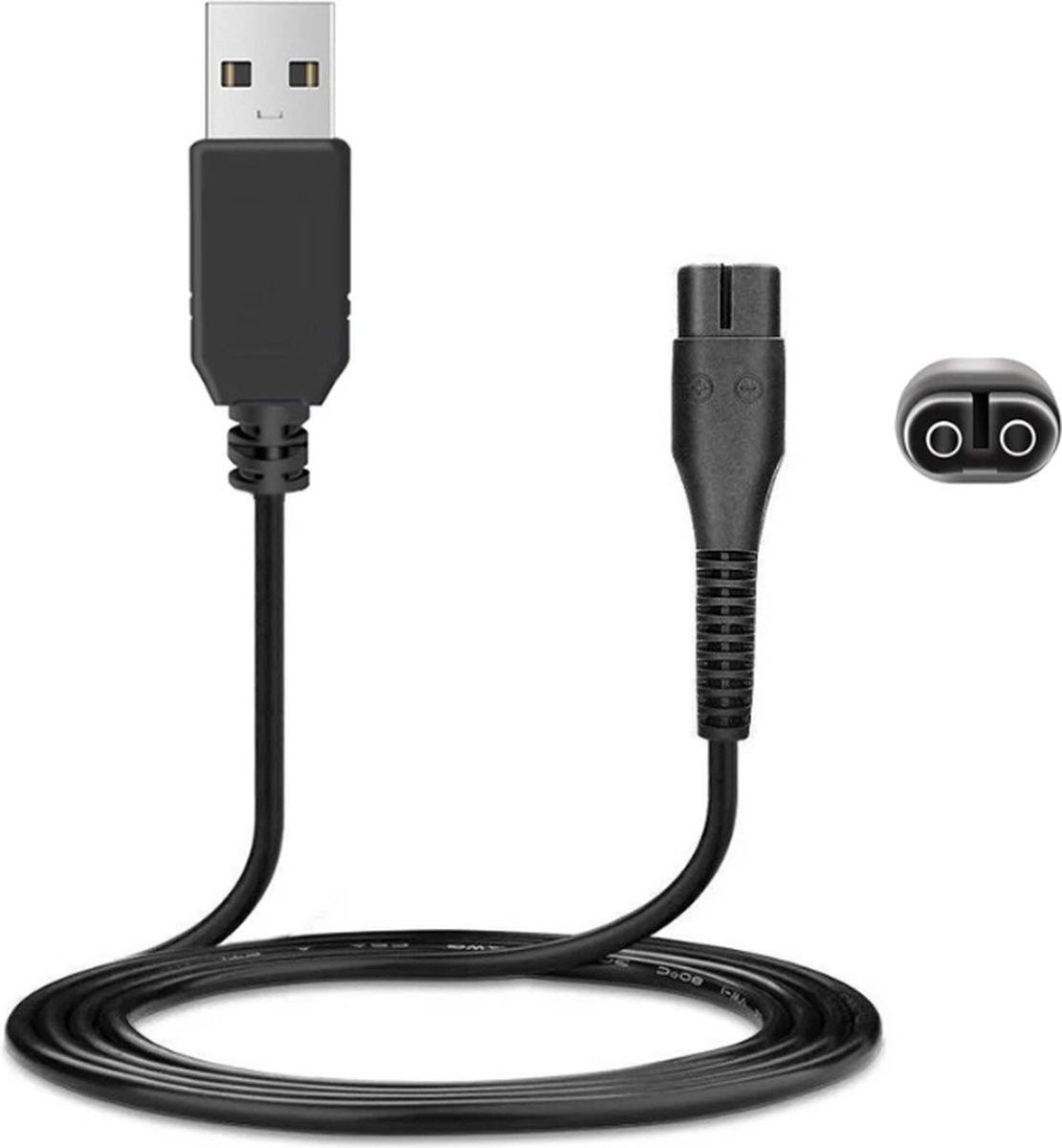 Kbstronics oplaadsnoer geschikt voor Philips Oneblade Qp2520 - Qp2521 - Qp2523 - Qp2510/11