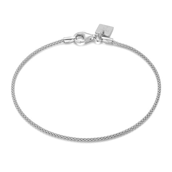 Twice As Nice Armband in zilver, slangketting 17 cm