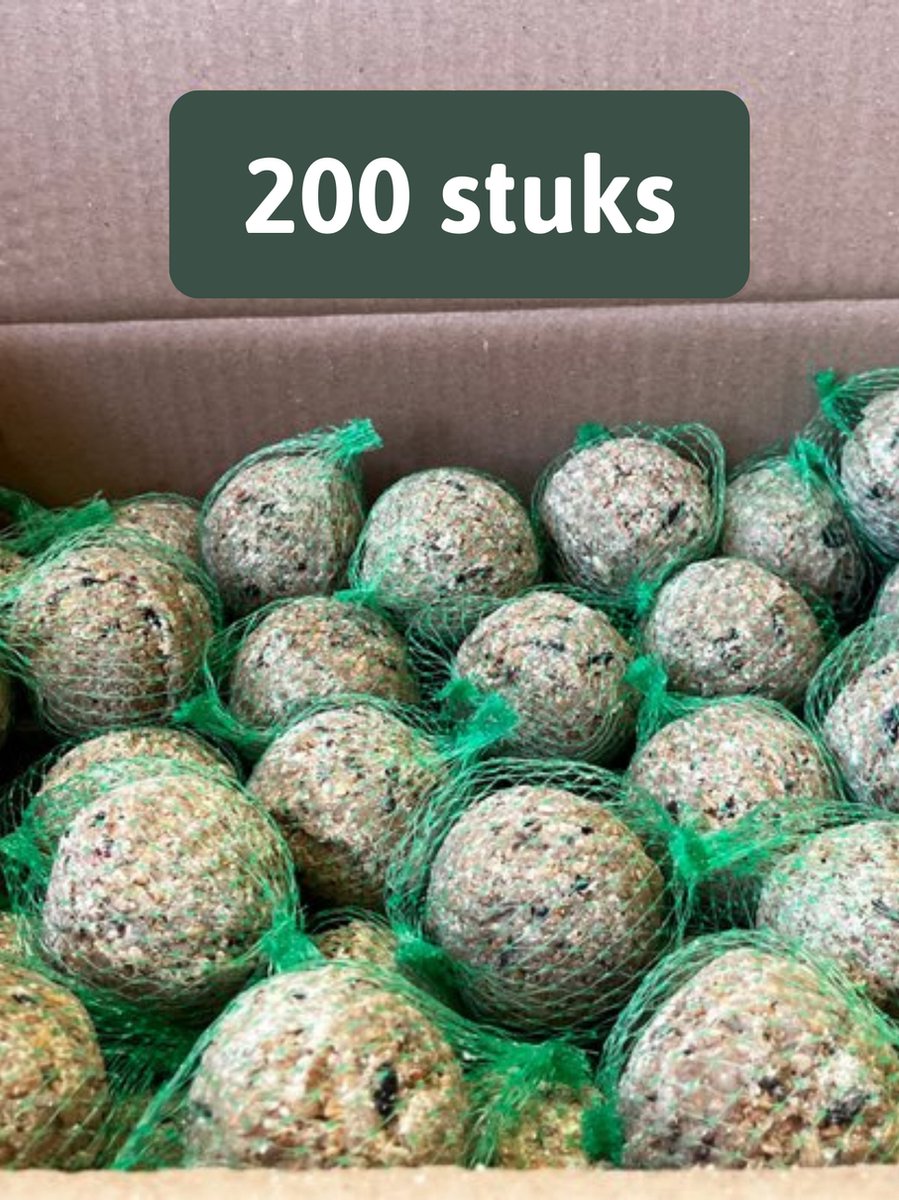 Famiflora mezenlen met netje - Vogelvoer - 100 len à 90 gram - Biedt voedzame