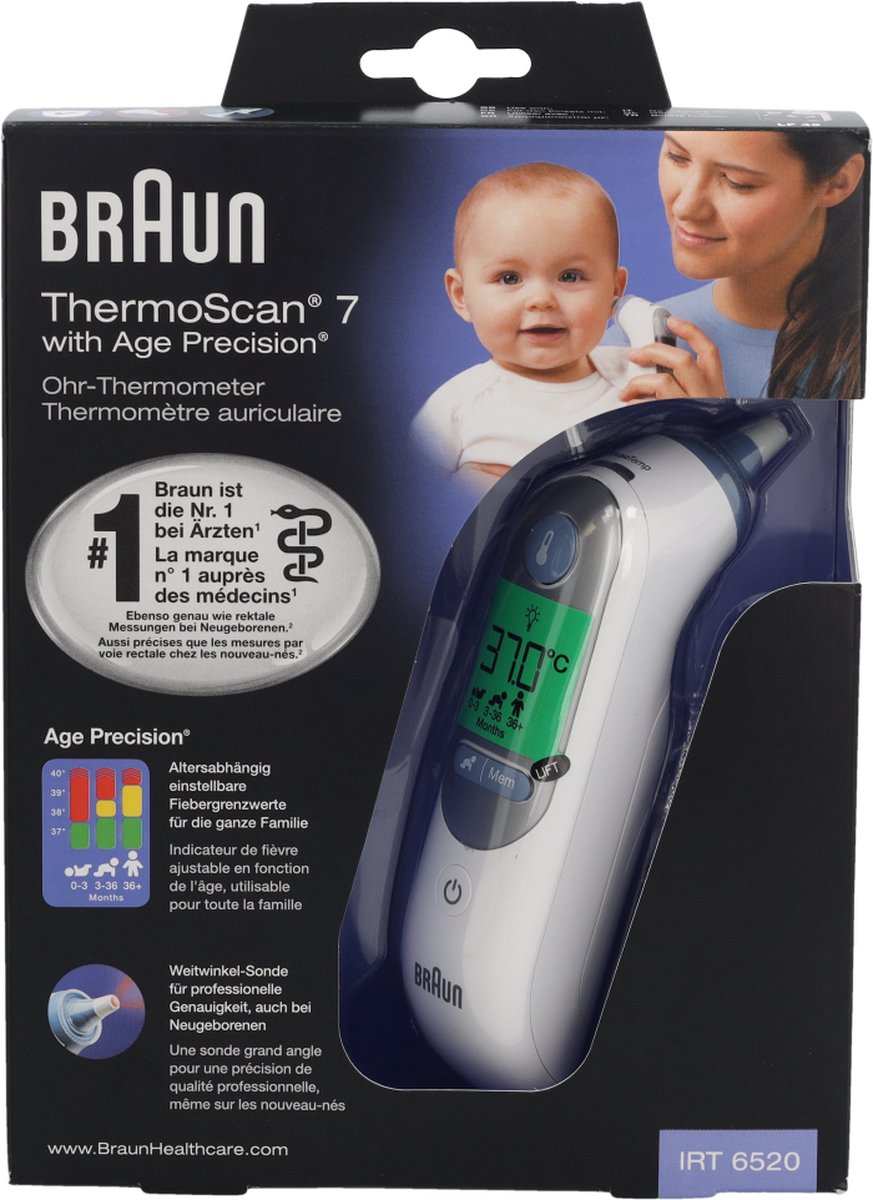 Braun IRT 6520 ThermoScan 7 MNLA - Thermomètre corporel